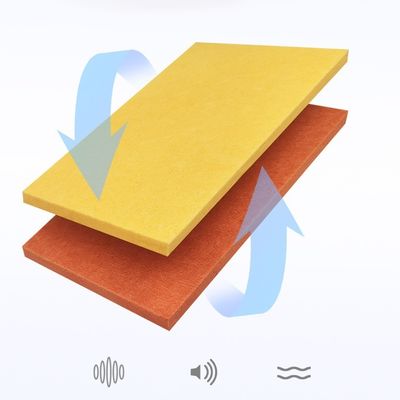 Panel de absorción de sonido de fibra de poliéster de 12 mm Panel acústico de hotel Estilo de diseño moderno