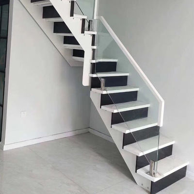 Barandillas de vidrio de estilo de diseño moderno para la seguridad interior en las escaleras de los apartamentos