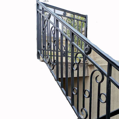 Moderno de Apartamento montado en la pared Escalera de hierro forjado Rejilla de barras para el diseño del hogar