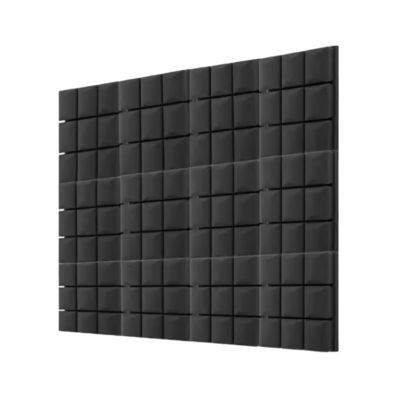 Panel de espuma acústica de reducción de ruido negro para aislamiento acústico de diseño moderno