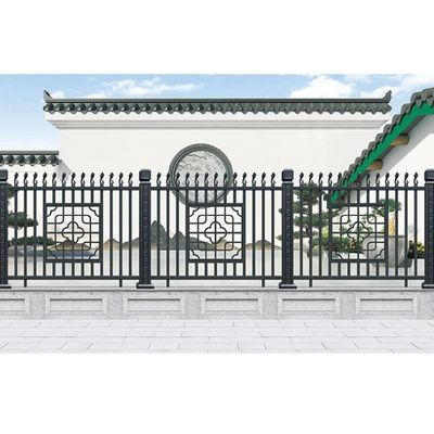 Balustrada interior de hierro forjado guarnición escalera Diseño de barandillas para pared del apartamento montado