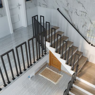 Manillar de acero inoxidable para decoración de escaleras interiores para fijación de paredes en apartamentos