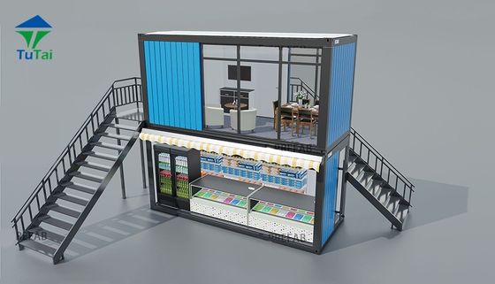 Contenedor plano de acero con tablero de acero para instalación rápida en viviendas prefabricadas