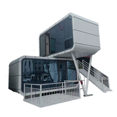 Cuadro de estructura de acero ligero Contenedor de paquete plano Villa para viviendas portátiles de casas prefabricadas
