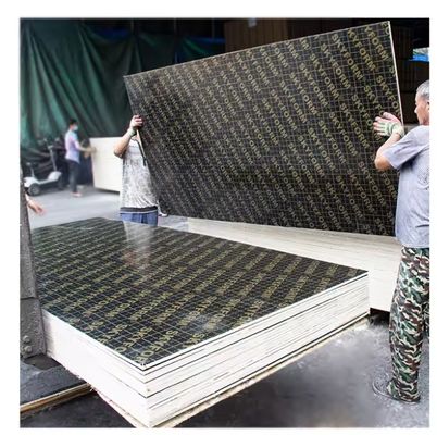 12 mm de madera contrachapada con película para la construcción placa de chapa material de superficie placa de melamina