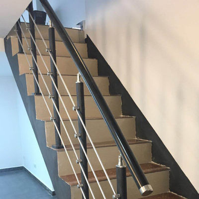 Barandillas de balcón de apartamento Escaleras de aluminio de exterior Barandillas para cubiertas montadas en la pared