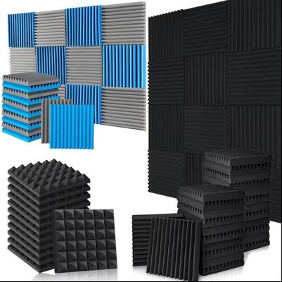 Panes de espuma acústica de ranura triangular de alta densidad de diseño moderno para aislamiento acústico
