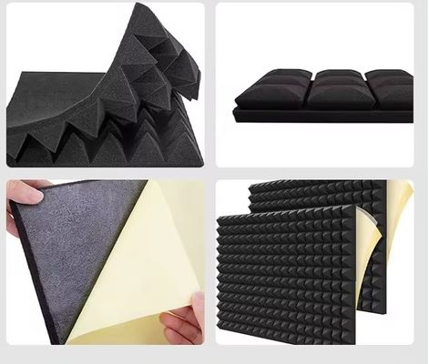 Panes de espuma acústica de ranura triangular de alta densidad de diseño moderno para aislamiento acústico