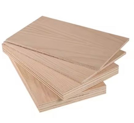 Decoración de hoteles 18 mm de contrachapado laminado de melamina con acabado de superficie de tablero de chapa