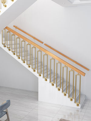 Mejor diseño de escalera de barandilla de cristal de balcón de hierro forjado para el montaje de paredes de apartamentos