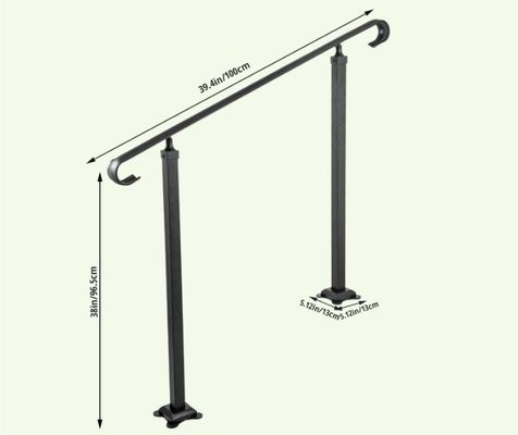 Cercas de hierro barandillas de escalera de hierro forjado para villas y casas artesanía superior