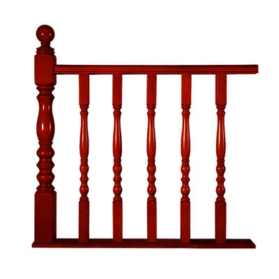Edificio de oficinas moderno barandilla de escalera de madera decorativa con baluster y husillos