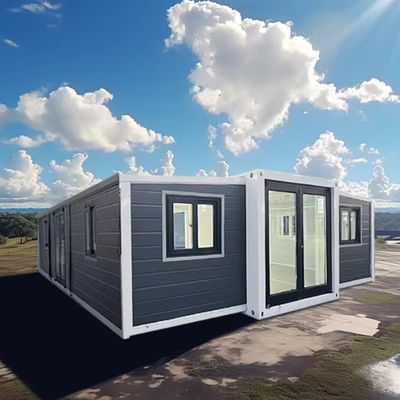 Casa de contenedores plegable expandible de 20 pies y 40 pies de acero