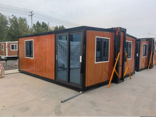Casa prefabricada de contenedores de 20 pies Camping Casa de contenedores expandible con diseño chino
