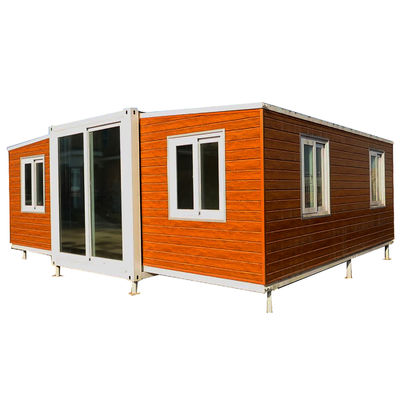 Estructura de acero Desmontable fácil plegable Villa móvil prefabricada Casa expandible 3 dormitorios con cocina