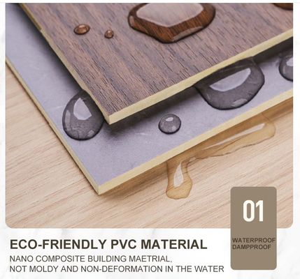 Plancha decorativa de WPC de diseño ecológico con función impermeable y impermeable