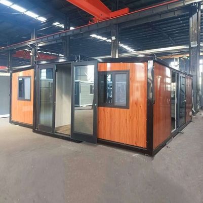 Fácil de ensamblar Casas de salón plegable listas para vivir estilo de diseño moderno Moldeado de techos poligonales