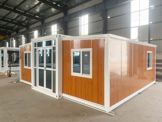 Fácil de ensamblar Casas de salón plegable listas para vivir estilo de diseño moderno Moldeado de techos poligonales