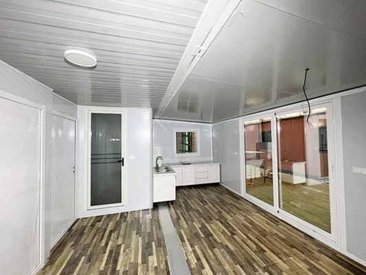 Contenedor plegable expandible 20ft/40ft 2 dormitorios Villa prefabricada con color personalizado