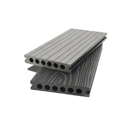 Diseño moderno de suelo compuesto de balcón de madera y plástico hueco sólido para una fácil instalación