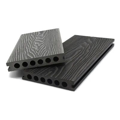Diseño moderno de suelo compuesto de balcón de madera y plástico hueco sólido para una fácil instalación