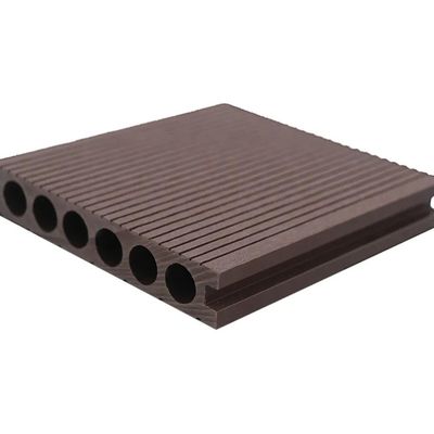 Diseño moderno de suelo compuesto de balcón de madera y plástico hueco sólido para una fácil instalación