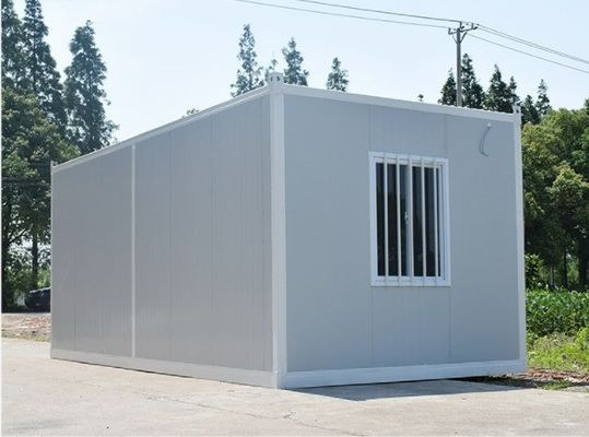 Unidades plegables Edificio de oficinas portátiles con casas de contenedores de paquetes planos plegables rápidamente