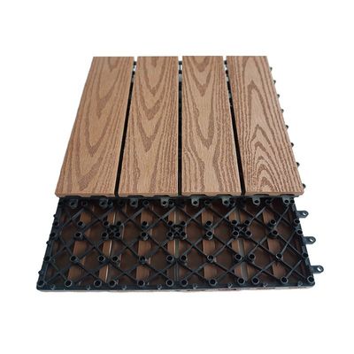 Altamente duradero para el exterior DIY suelo de madera y plástico para proyectos modernos de patio trasero