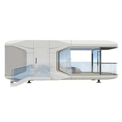 Casas prefabricadas portátiles para hoteles Moderno marco de acero cápsula espacial Hoteles de vacaciones
