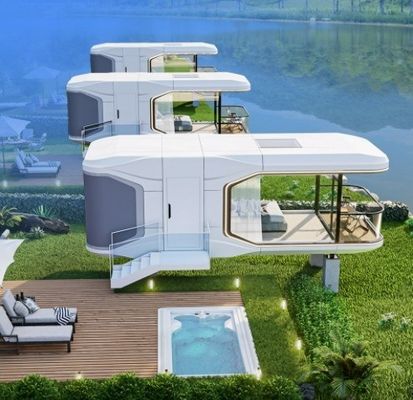 App Control Hotel Casa cápsula espacial con traje térmico y sistema eléctrico