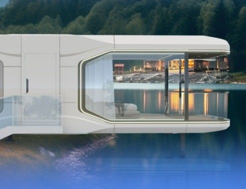 App Control Hotel Casa cápsula espacial con traje térmico y sistema eléctrico