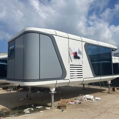 Casa cápsula espacial modular para hotel y villa de lujo estilo de diseño prefabricado postmoderno