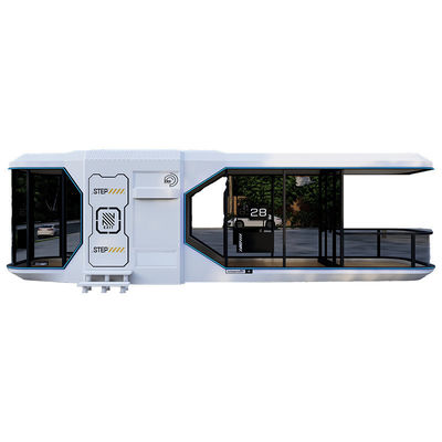 Casa prefabricada con estilo de diseño postmoderno