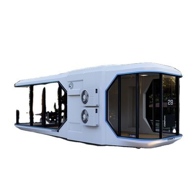 Cabina prefabricada solar móvil de estilo de diseño postmoderno para una experiencia de campamento de lujo