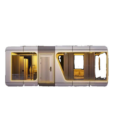 Granja autosostenible Casa cápsula Prefabricada de aleación de aluminio de lujo con control de voz