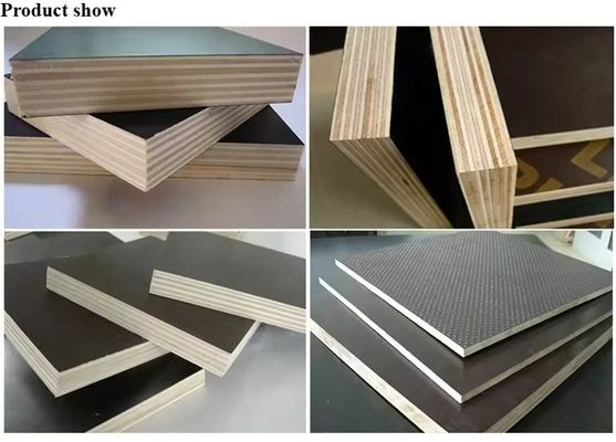 E1 Normas de emisión de formaldehído 18 mm contrachapado marino para la construcción con película