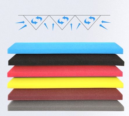 Panel de pared acústico de color personalizado para cine de absorción de sonido de espuma de estudio