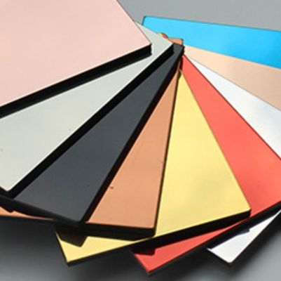 Revestimiento de paredes de color de alucobond a prueba de fuego para fachadas de edificios exteriores y flexibles