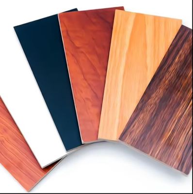1220x2440mm Panel de madera contrachapada de melamina no metálica blanca laminada para muebles de apartamento